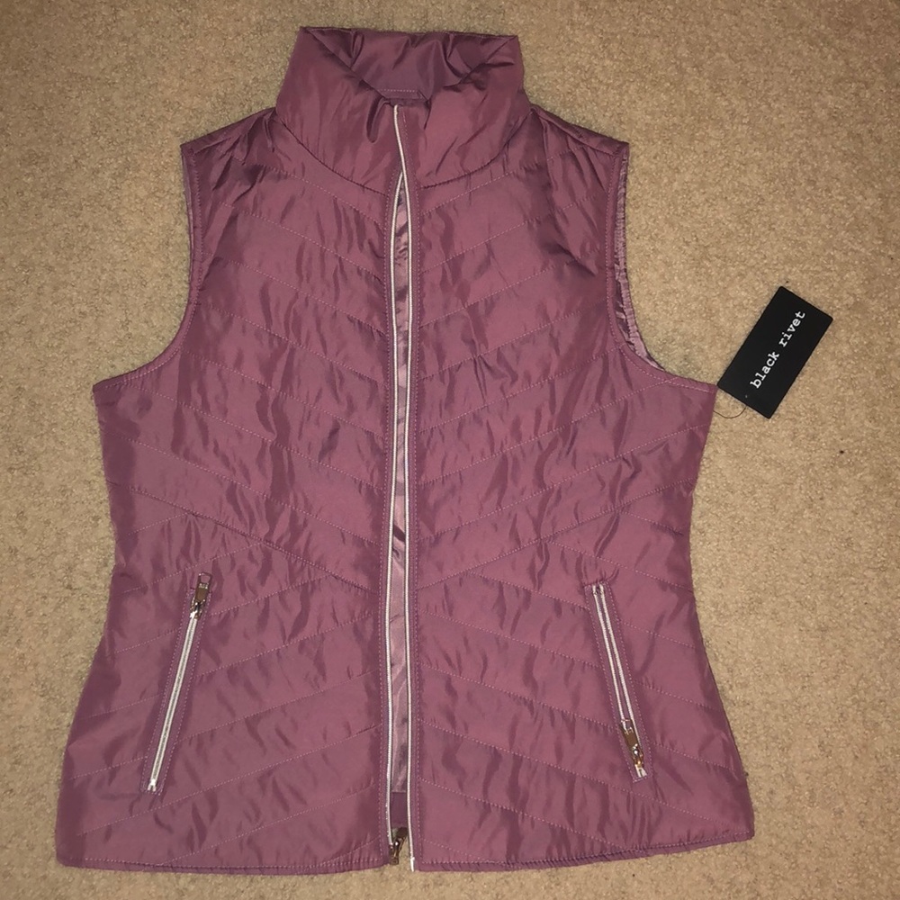 Black Rivet Lilac Vest